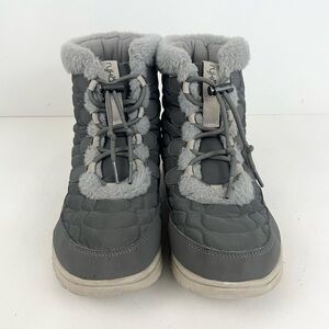 Ryka Water Repellent Faux Fur Winter Boots - Snow Bound Gray Women’s Size 7.5